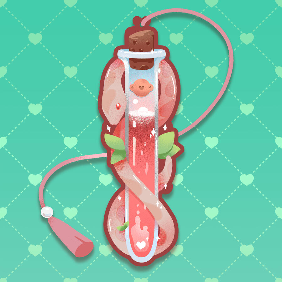 love potion bookmark (original)