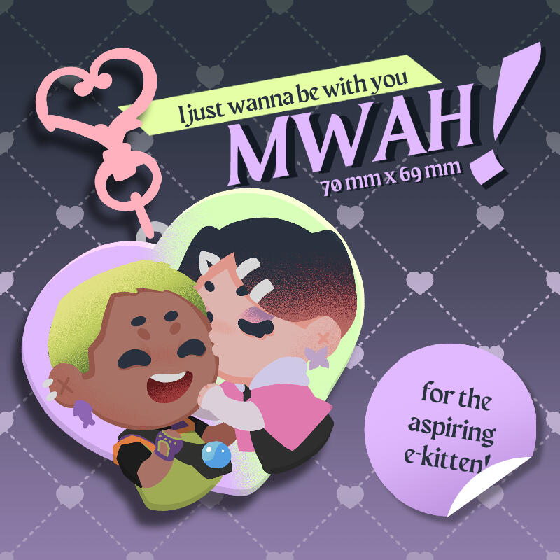 acrylic couple keychain of gekko and clove from valorant (fan merch)